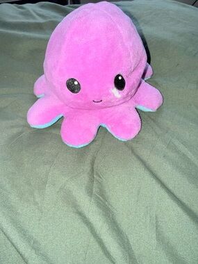 Pink Reversible Octopus Plush Toy - Kids Toy